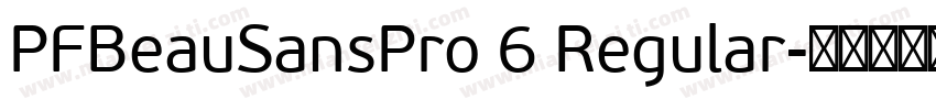 PFBeauSansPro 6 Regular字体转换